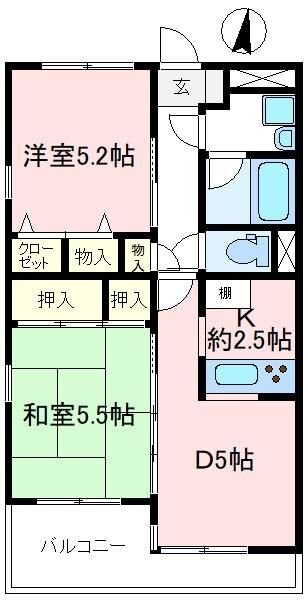 サンロイヤル富士見の物件間取画像