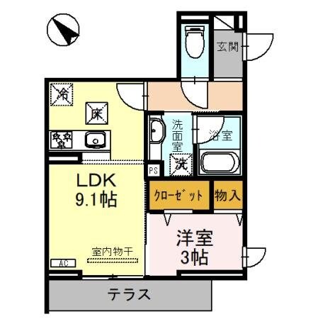 D-Sereno東田町の物件間取画像