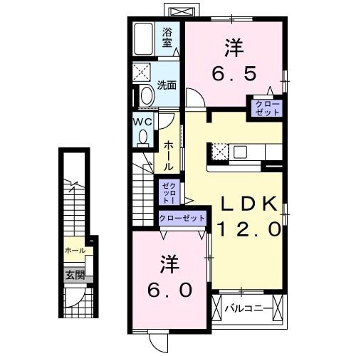 フロ－レゾンIの物件間取画像