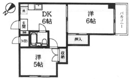 スバル清水の物件間取画像