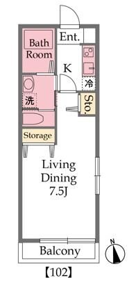 パインヴィレッジの物件間取画像