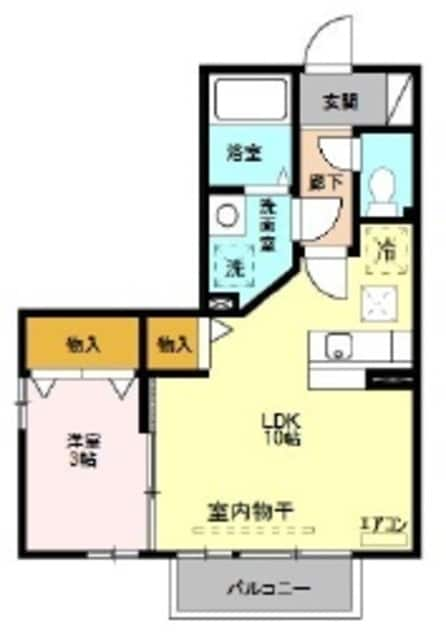 ベルデュール（Ｆ）の物件間取画像