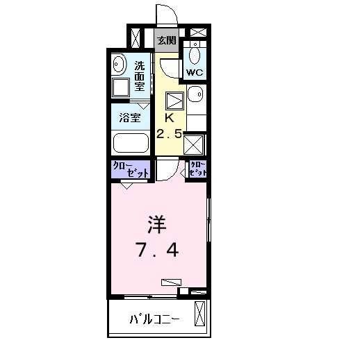 サンエリハＡの物件間取画像