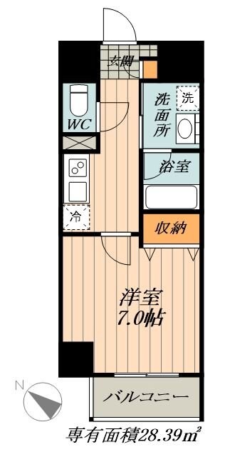 メイプル高横須賀の物件間取画像