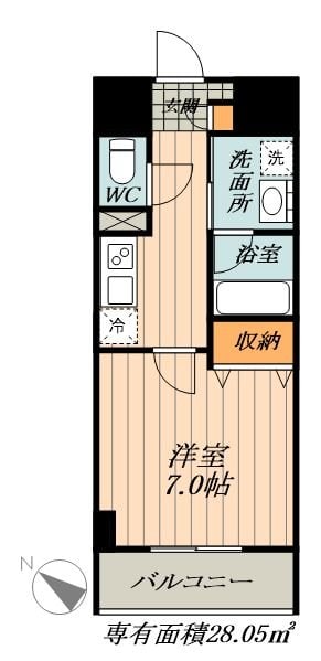 メイプル高横須賀の物件間取画像