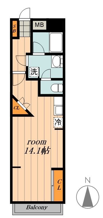 ロイジェント栄の物件間取画像