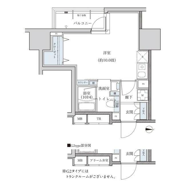 パークアクシス新栄の物件間取画像