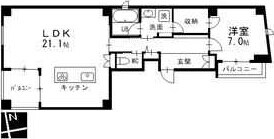 METRO GARDEN 丸の内の物件間取画像