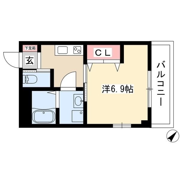 シティコート上小田井の物件間取画像