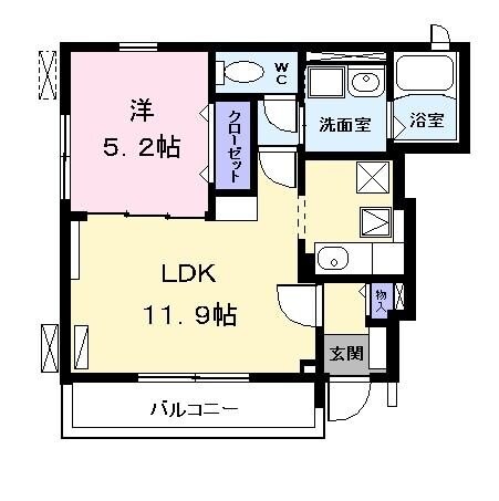 アンジュ．Ｅの物件間取画像