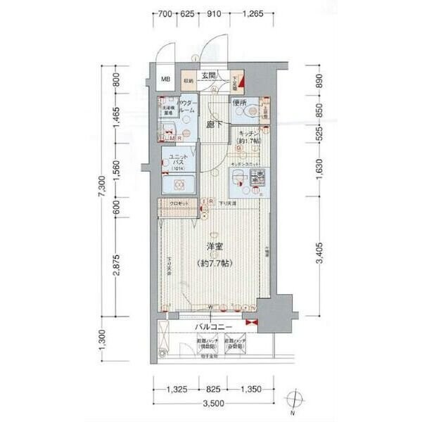 プレサンス名古屋駅前ヴェルロードの物件間取画像