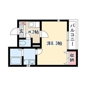 クレフラスト黄金　A棟の物件間取画像