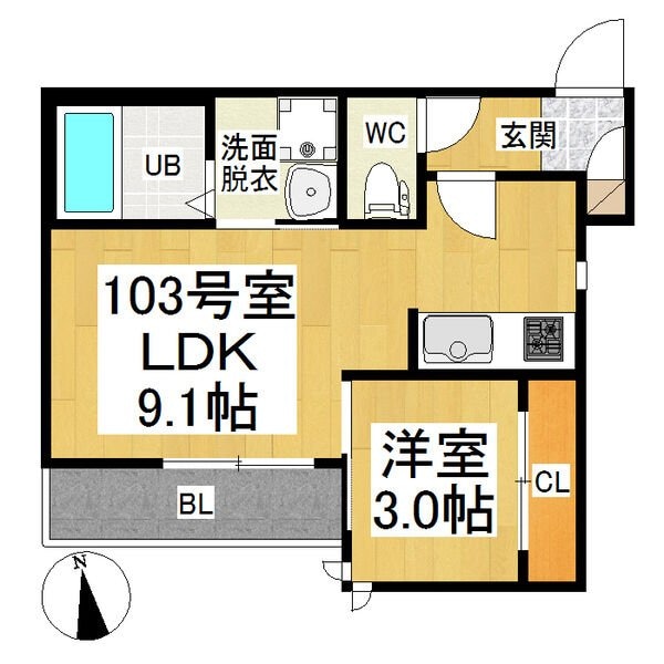 Grandtic Toveの物件間取画像