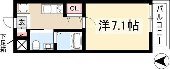 エルザビル名古屋駅前の物件間取画像