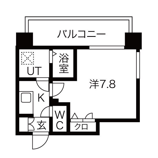 メイクス矢場町IIの物件間取画像