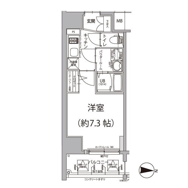 エスリード大須アヴェニューの物件間取画像