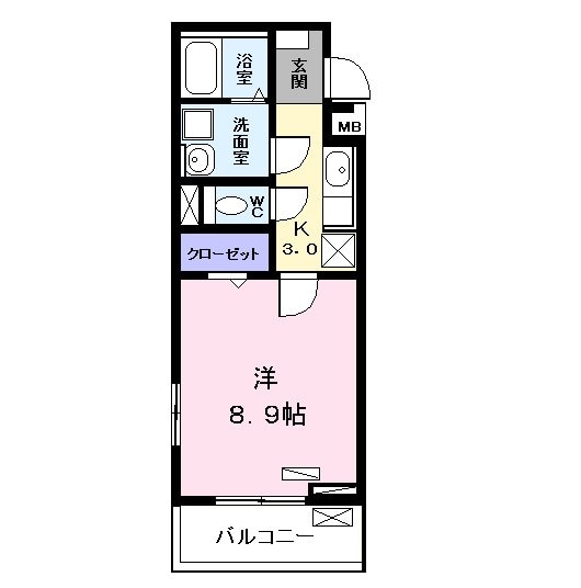 コンフォート・テラスの物件間取画像