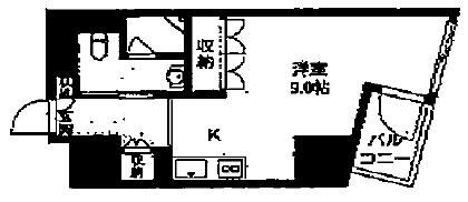 エスティメゾン板橋Ｃ６の物件間取画像