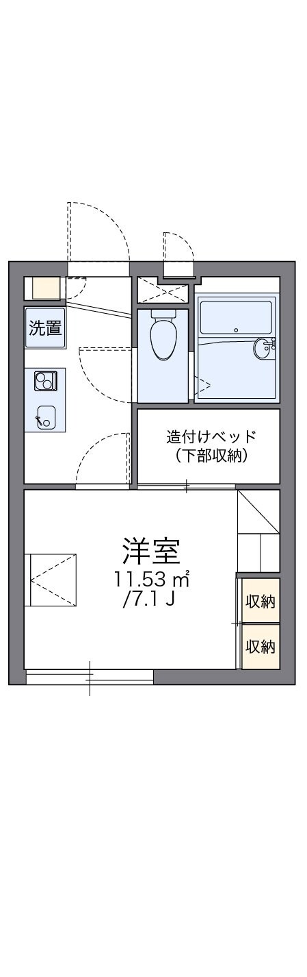 レオパレス星の物件間取画像