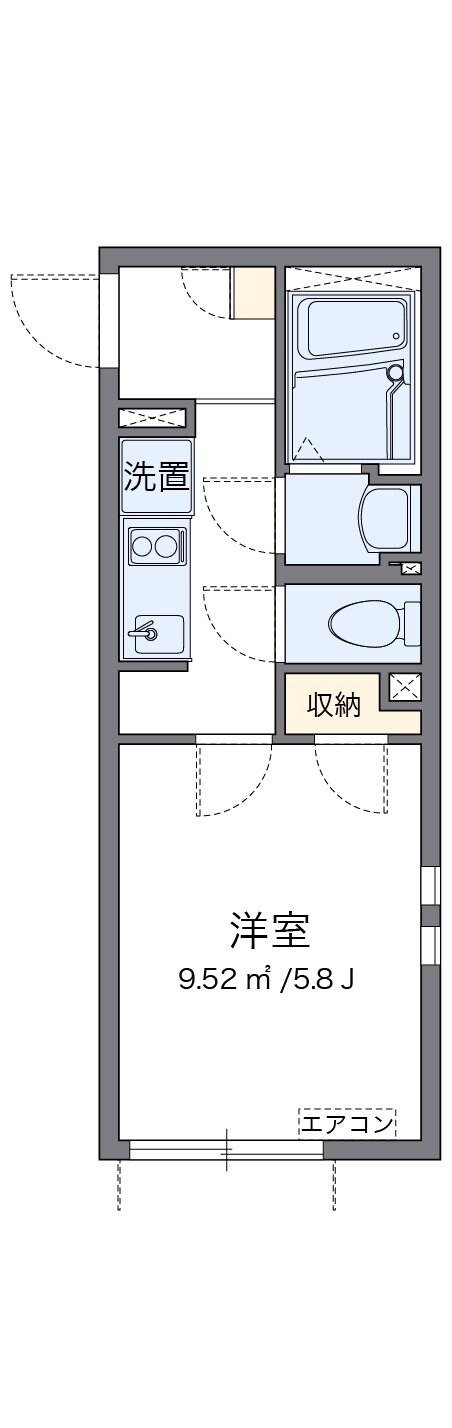 クレイノシャ　ブラン　プティの物件間取画像