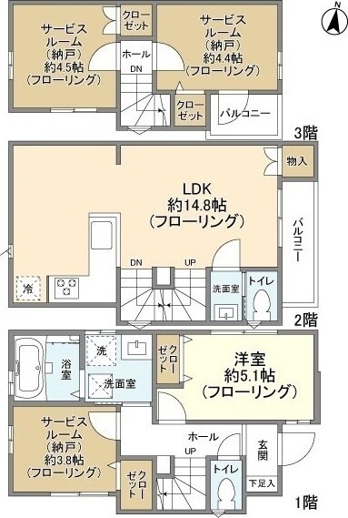 Ｋｏｌｅｔ要町＃０２の物件間取画像