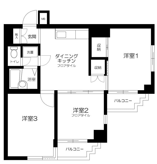 ロイヤルパレス板橋の物件間取画像