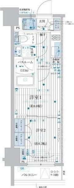 ブライズ池袋の物件間取画像