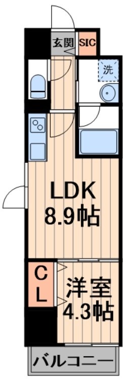 LA BELJOUR錦糸町の物件間取画像