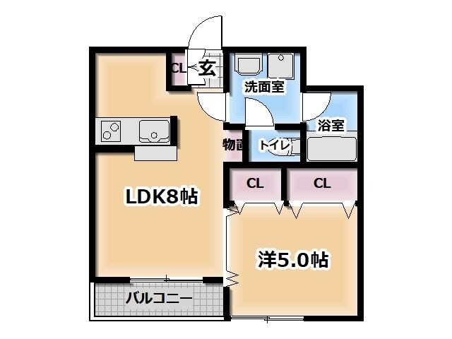 谷端シティハイツの物件間取画像