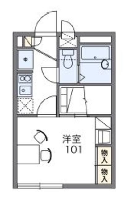 レオパレスプランドール高島の物件間取画像