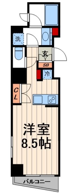 カスタリア森下IIの物件間取画像