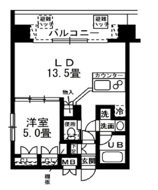 レジディア錦糸町の物件間取画像
