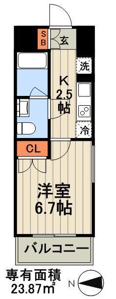 フィットエル森下の物件間取画像