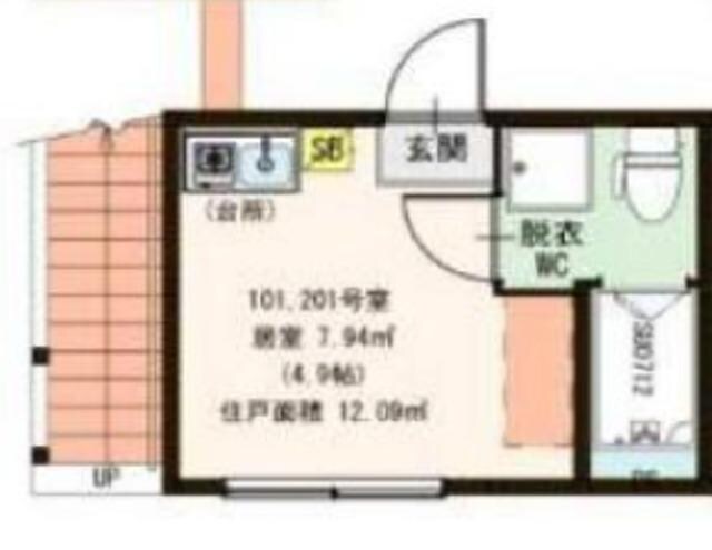 プランドール東小岩の物件間取画像