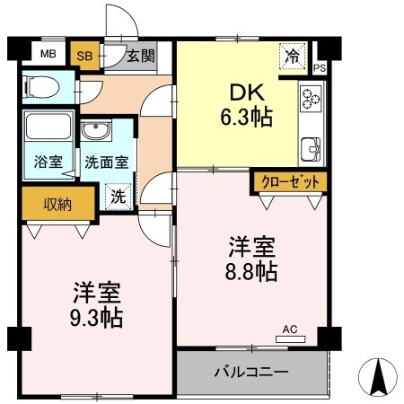 グランドゥールの物件間取画像