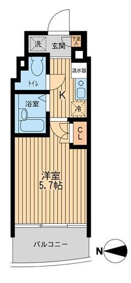 ウィルテラス西大島の物件間取画像