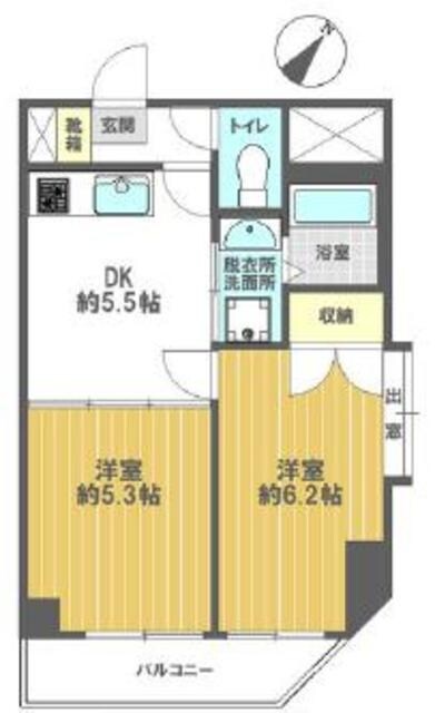 エマーレ新小岩の物件間取画像