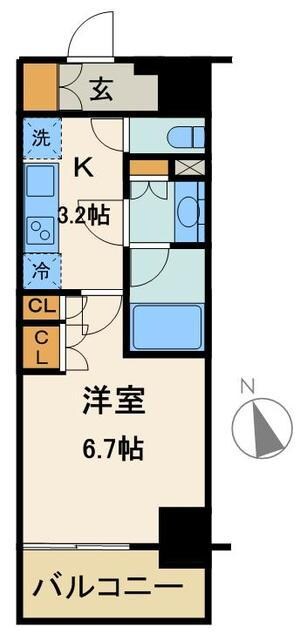 パークアクシス秋葉原Ｅａｓｔの物件間取画像