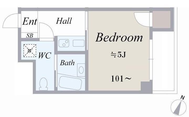 VILLA.1の物件間取画像