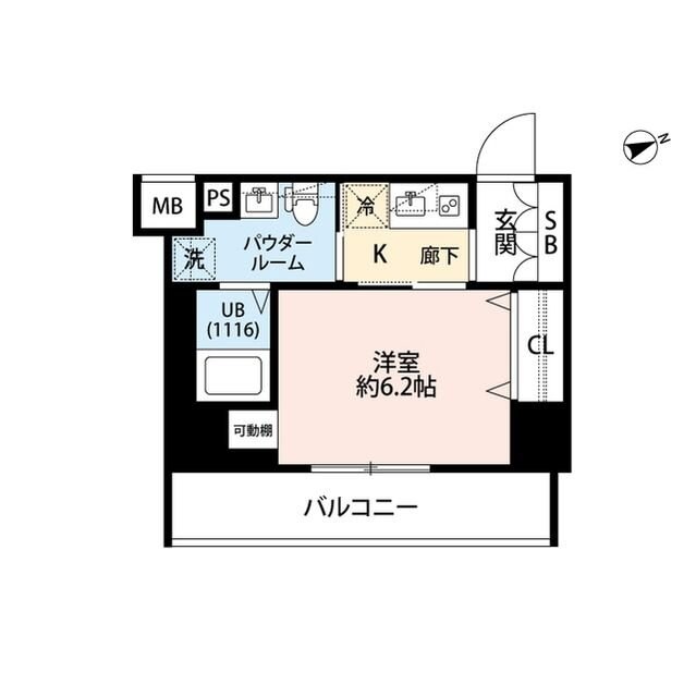 プレール・ドゥーク門前仲町IIIの物件間取画像