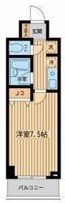 ドゥーエ西大島の物件間取画像