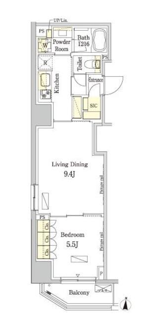 パークアクシス錦糸町ヴェールの物件間取画像