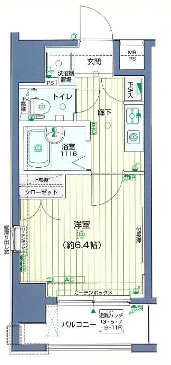メインステージ門前仲町の物件間取画像