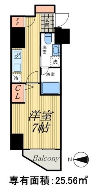 クレヴィスタ錦糸町の物件間取画像