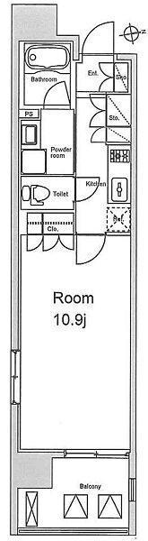 ＰＲＥＭＩＵＭ　ＣＵＢＥ秋葉原の物件間取画像