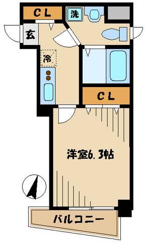 チェリーコート西小山の物件間取画像