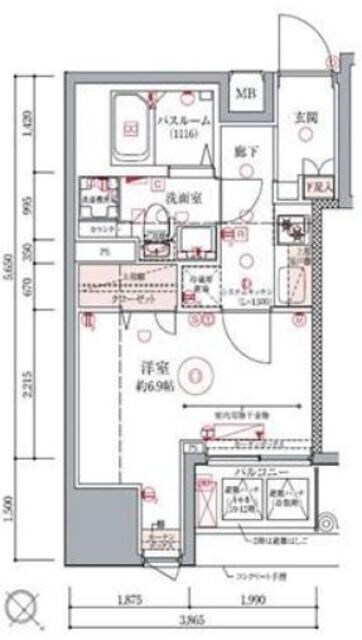 ドムス・スタイル銀座東の物件間取画像