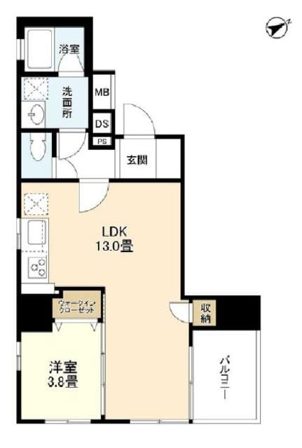 リバーレ浅草駒形の物件間取画像