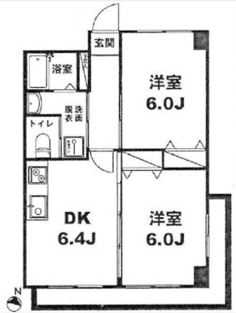 月村マンションＮｏ．３２の物件間取画像