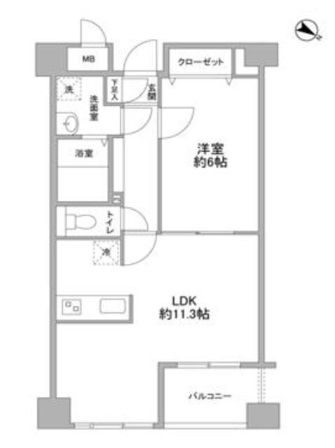 クエスタ高輪の物件間取画像